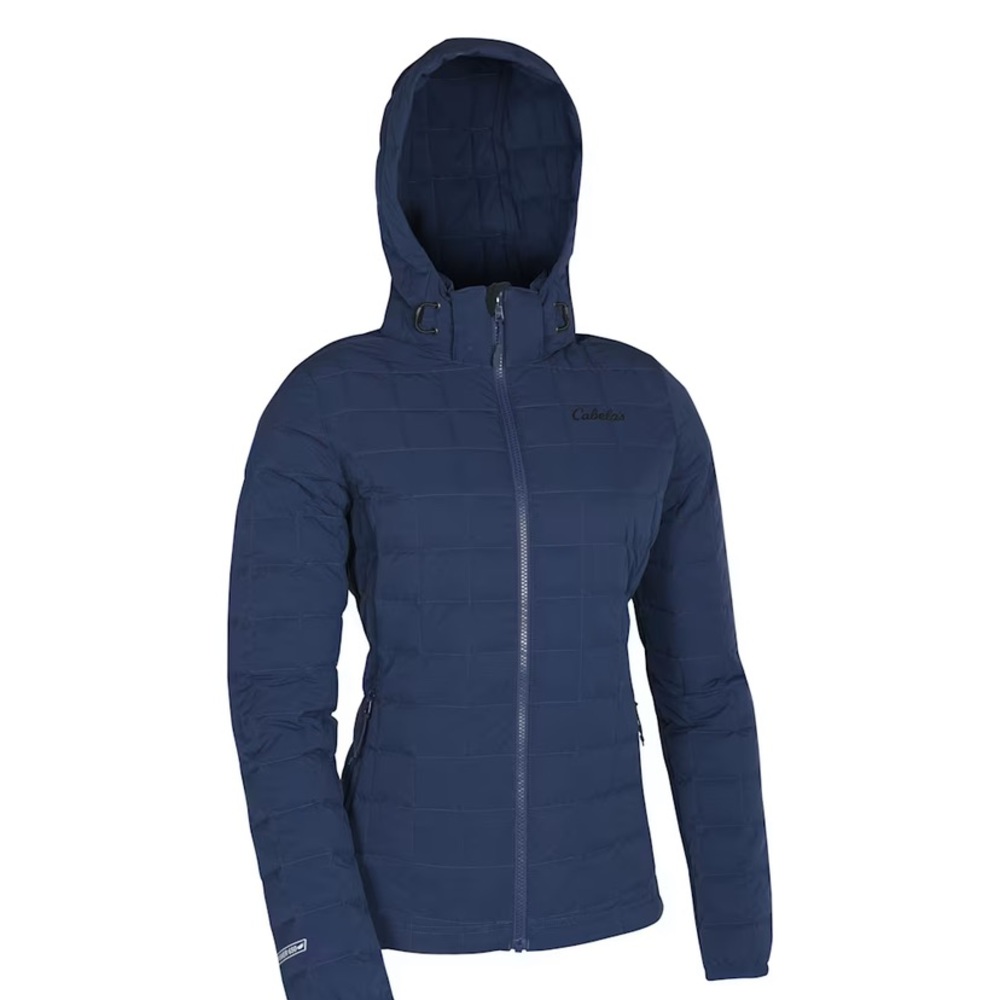 NWT Cabela's Women's Camrose Duck Down Quilted Hooded Jacket